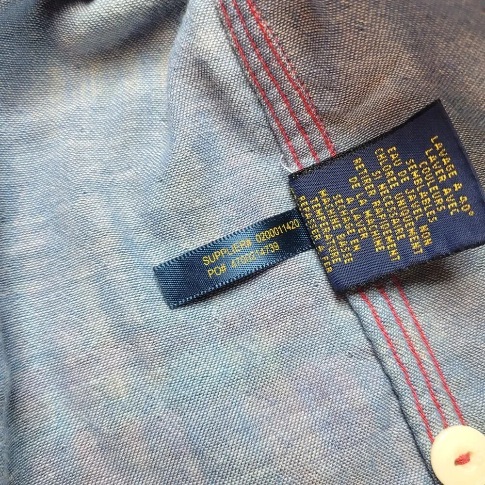 Polo Ralph Lauren Shirt Mens XL Multi Plaid Button Down Flannel Madras Navajo
